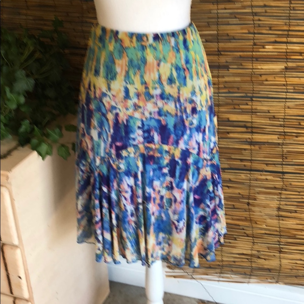 Knit skirt knee length